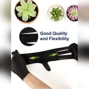 Professional Black Nitrile Glove Powder-latexfree Pink (10pair) Travel Household